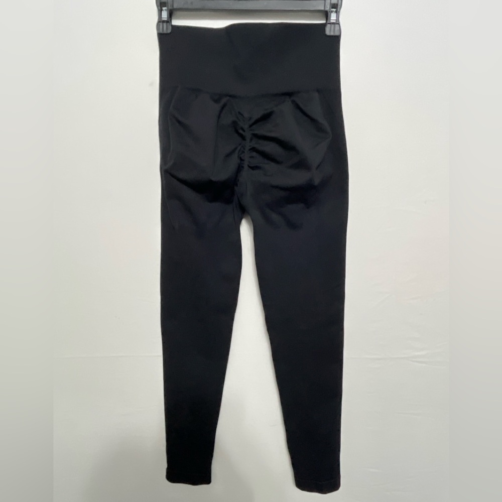 Black Seamless Scrunch Leggings women’s Size S | High Waist | (A178)&✨ - Picture 3 of 6